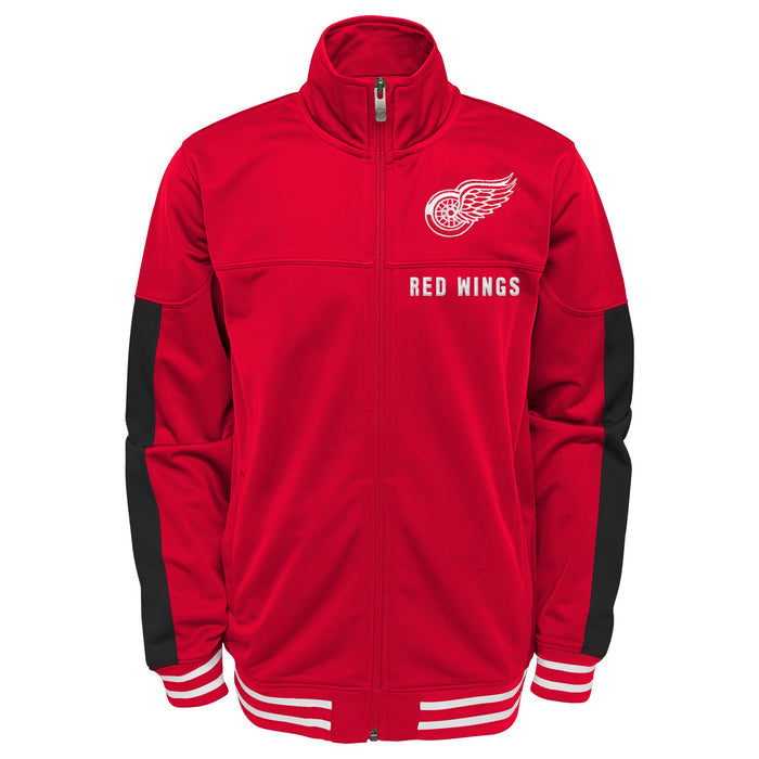 Outerstuff NHL Youth Boys 8-20 Goal Line Full Zip Performance Fleece Jacket, Detroit Red Wings
