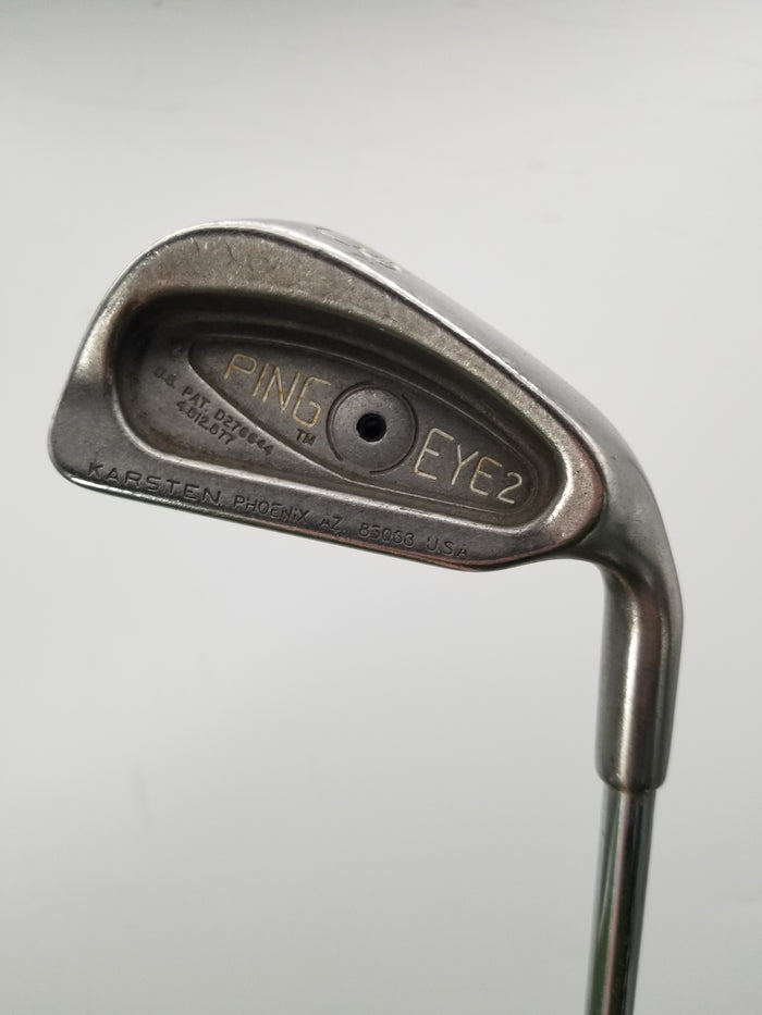 PING EYE 2 3 IRON STIFF KARSTEN STEEL 38.75" BLACK DOT GOOD