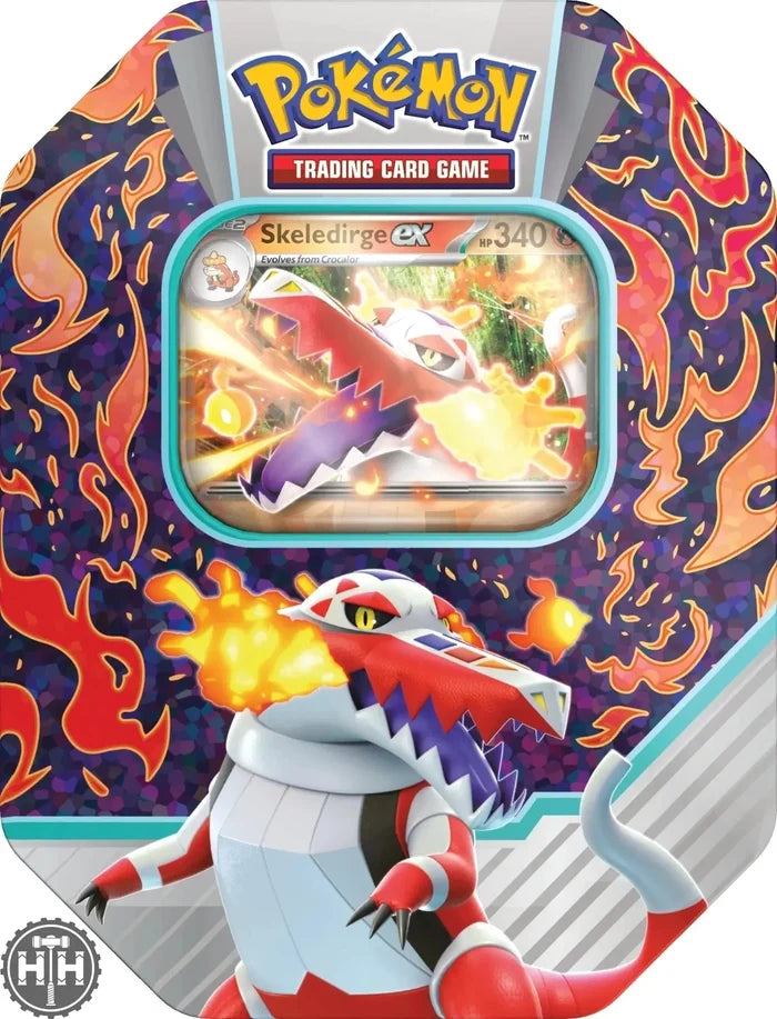 Pokemon TCG: Paldea Partners Skeledirge Ex Tin Pokemon TCG Maxsoft