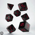 Q-Workshop: Classic RPG Black & red Dice Set Q-Workshop