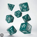 Q-Workshop: Classic RPG Stormy & white Dice Set Q-Workshop