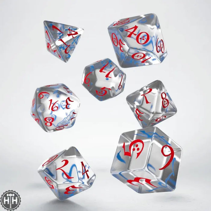 Q-Workshop: Classic RPG Translucent & blue-red Dice Set Q-Workshop