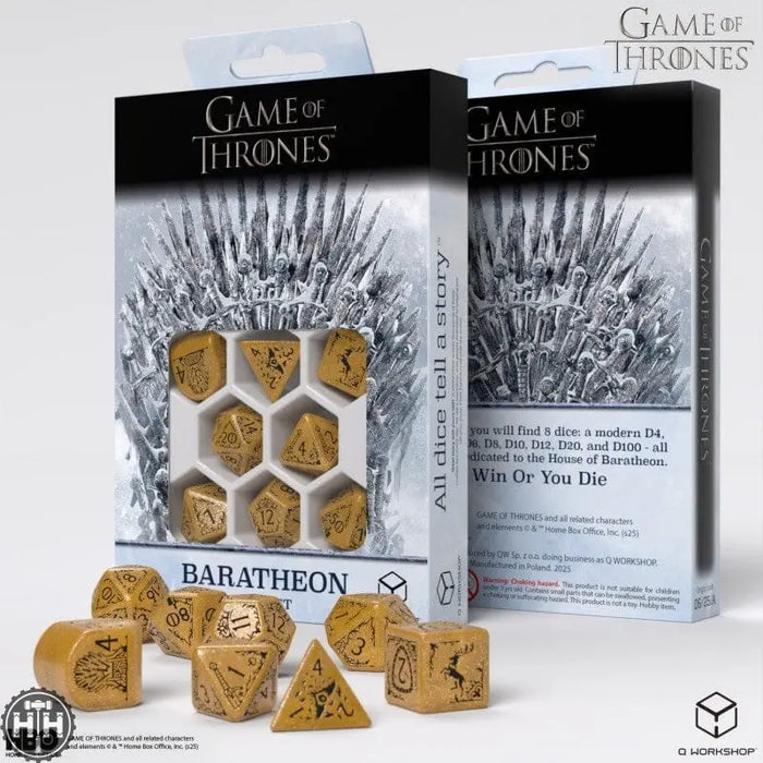 Q-Workshop: Game of Thrones. Baratheon Dice Set Dice Sets Q-Workshop