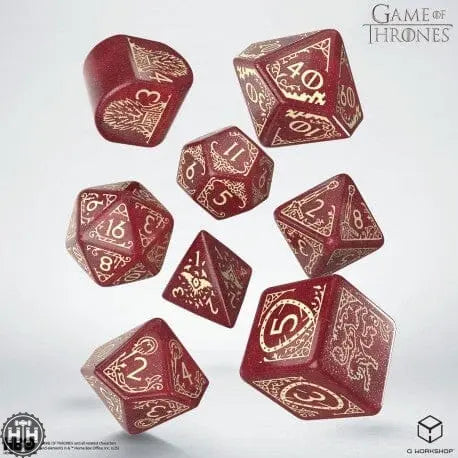 Q-Workshop: Game of Thrones. Lannister Dice Set Dice Sets Q-Workshop