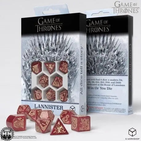 Q-Workshop: Game of Thrones. Lannister Dice Set Dice Sets Q-Workshop