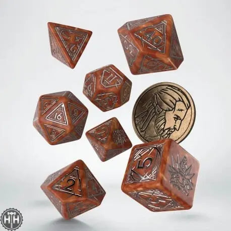 Q-Workshop: The Witcher Dice Set. Geralt - The Monster Slayer (2025) Dice Sets Q-Workshop