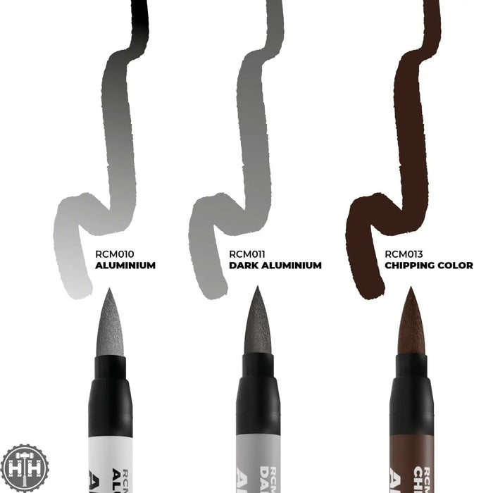 RCM105 Chipping - Set of 3 AK Markers AK Interactive