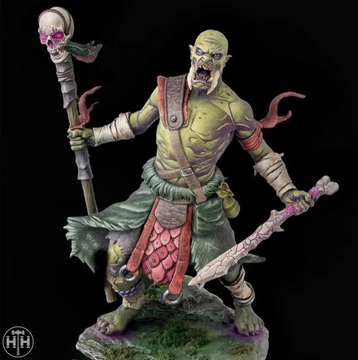 Realms of Tiberium: Rashek, Orc Necromancer (Orc) Figure Realms of Tiberium