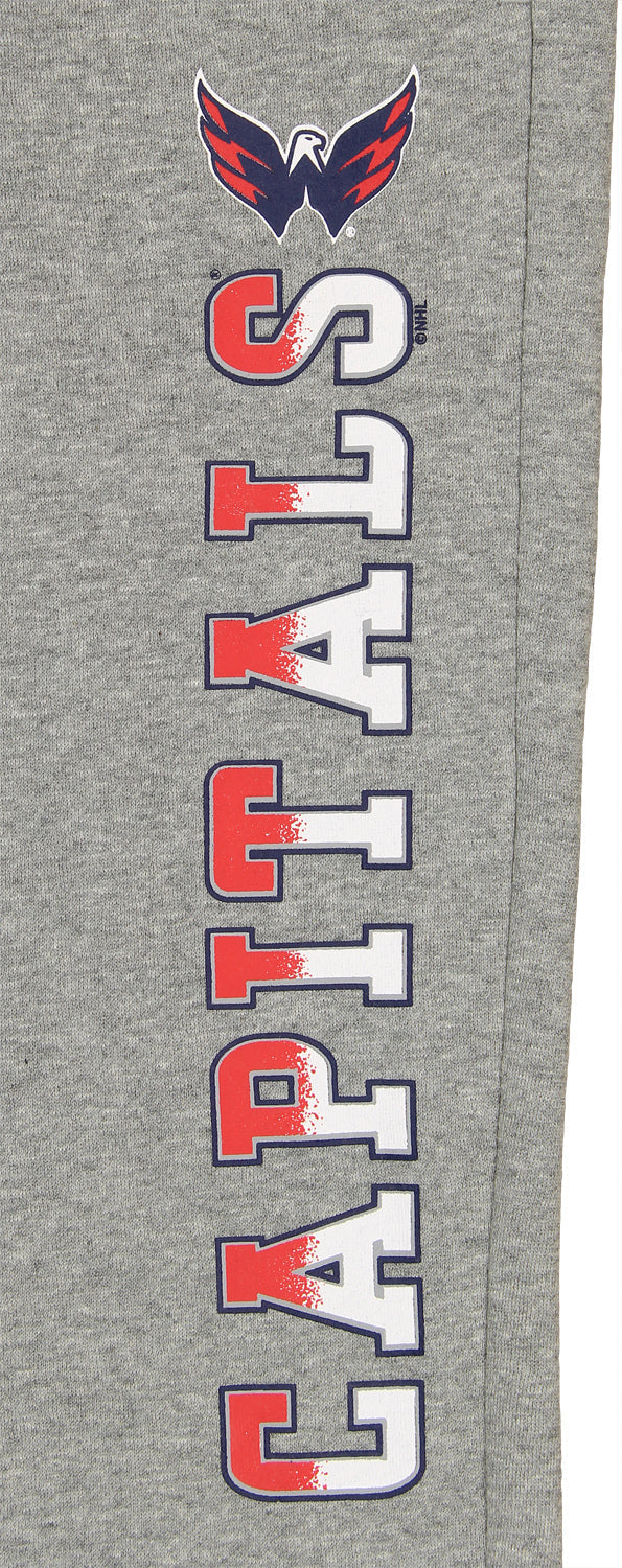 Reebok NHL Washington Capitals Little Boys Classic Fade Fleece Pants Grey