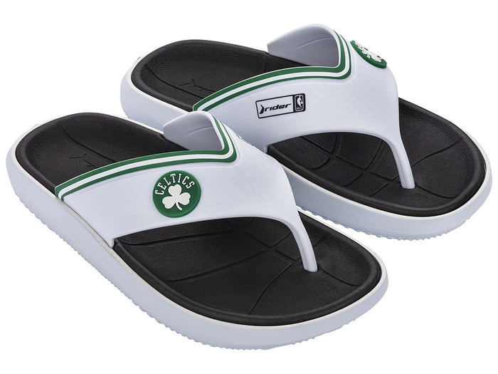 Rider NBA Men's Block Thong Sandal, Boston Celtics
