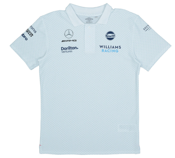 S23 Williams Racing Cvc Media Polo Brilliant White
