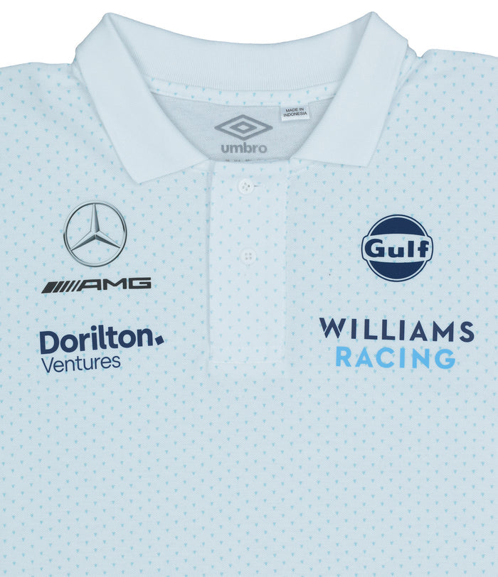 S23 Williams Racing Cvc Media Polo Brilliant White