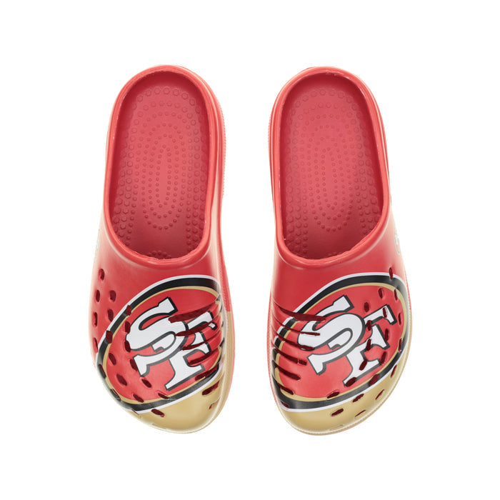 San Francisco 49ers 2023 Family Dollar Split Color Clog - Mens