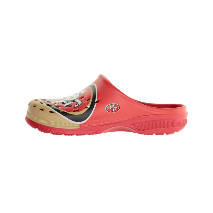 San Francisco 49ers 2023 Family Dollar Split Color Clog - Mens