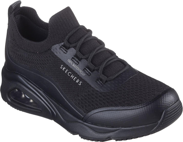 Skechers Womens Tres-Air Uno Misty Journey Slip On Shoes Black