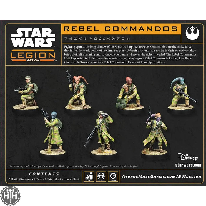 Star Wars Legion: Rebel Commandos (NEW) Rebel Alliance Expansions Atomic Mass Games