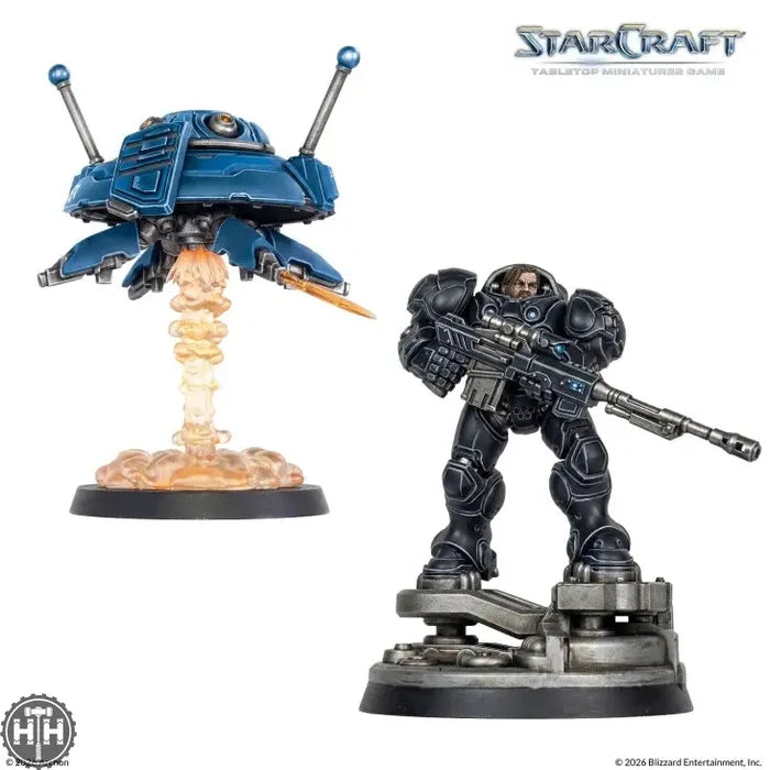 Starcraft Miniatures Game: Jim Raynor and Point Defence Drone Archon Studios
