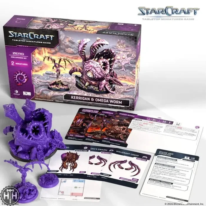 Starcraft Miniatures Game: Kerrigan and Omega Worm Archon Studios