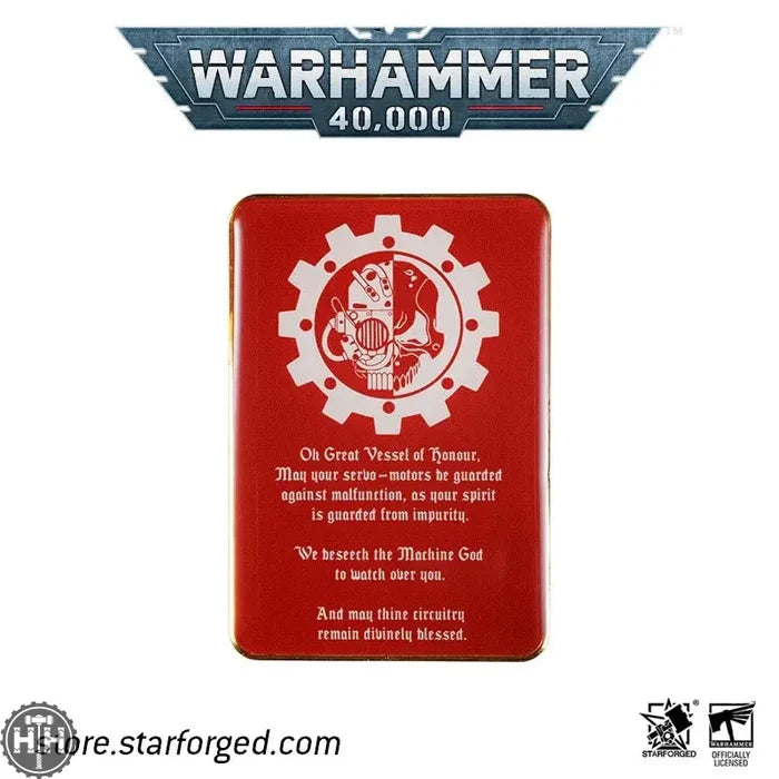 Starforged: Adeptus Mechanicus STC badge Hobby Merchandise Starforged