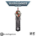 Starforged: Black Templar Sword Brethren Crusade Shield with Black Sword Hobby Merchandise Starforged