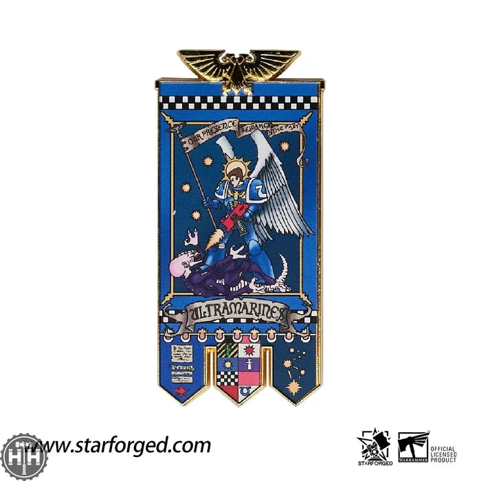 Starforged: Chapter Banner Magnet - Ultramarines 2nd Company Hobby Merchandise Starforged
