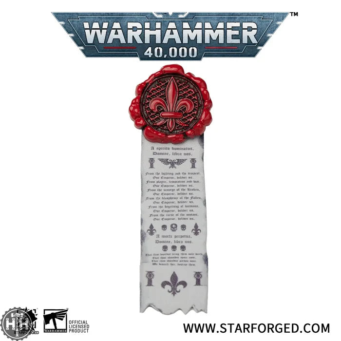 Starforged: Purity Seal - Adepta Sororitas Pin Badge Games Workshop Merchandise Starforged
