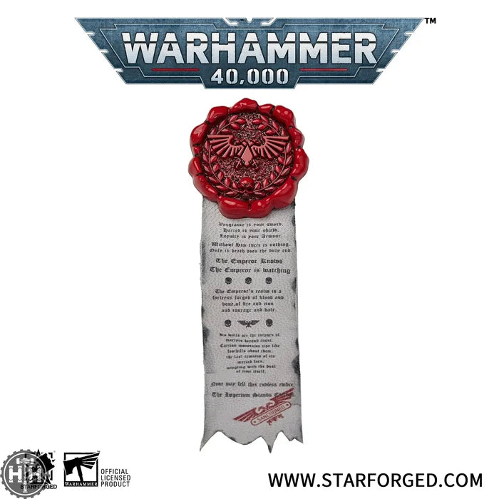 Starforged: Purity Seal - Imperial Aquila Pin Badge Games Workshop Merchandise Starforged