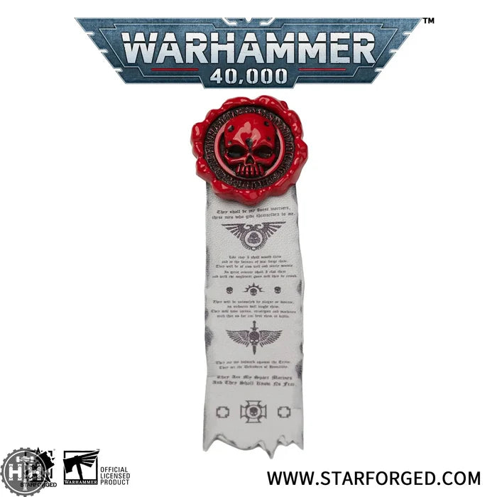 Starforged: Purity Seal - Retro Skull Pin Badge Games Workshop Merchandise Starforged