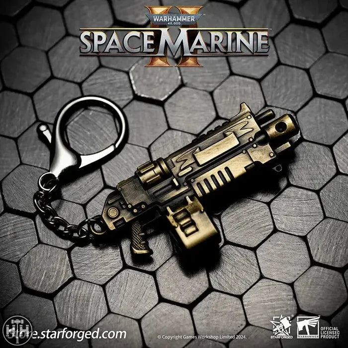 Starforged: Space Marine 2 Auto Rife Keychain Hobby Merchandise Starforged