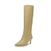 Steve Madden Women's Lavan Knee High Boot Cream Leather
