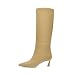 Steve Madden Women's Lavan Knee High Boot Cream Leather