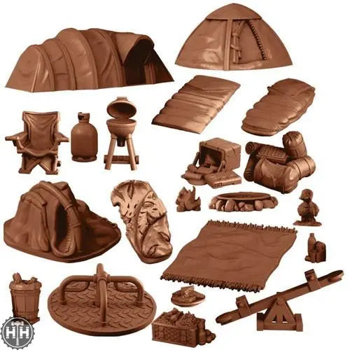 TerrainCrate: Crystal Peaks Camp Terrain Crate Mantic Games