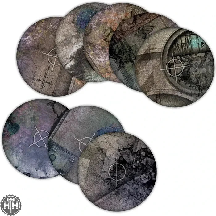 Terrain Crate: Grim Battlefield Objective Templates Gaming Mat & Markers Mantic Games