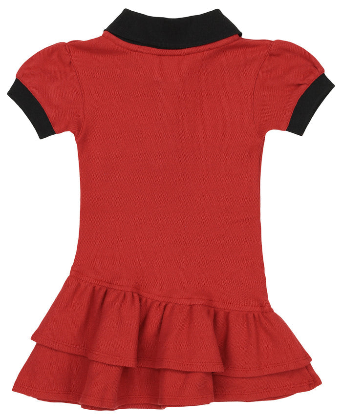 Toddlers Coyotes Ruffle Polo Dress