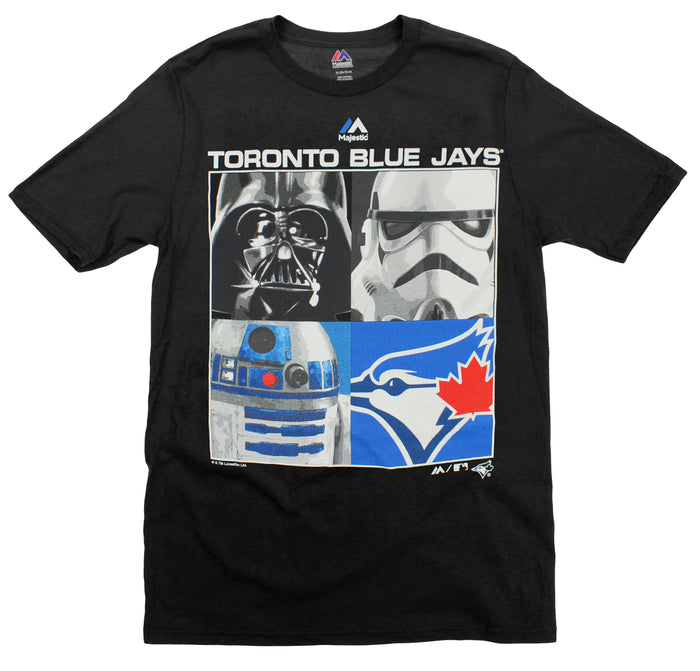 Toronto Blue Jays MLB Big Boys Youth Star Wars Main Character T-Shirt, Black