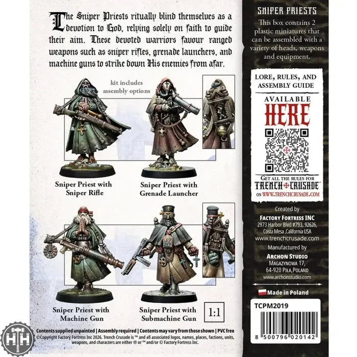 Trench Crusade: Sniper Priest Archon Studios