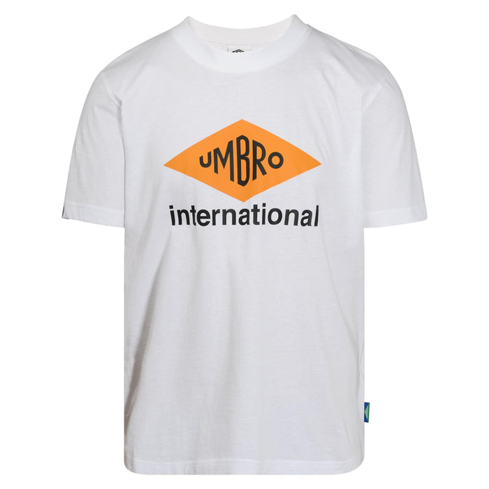 Umbro Men's F24 International Diamond Tee Brilliant White
