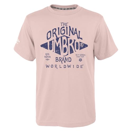 Umbro Men's Original Tee S25 Peach Whip/Skipper Blue