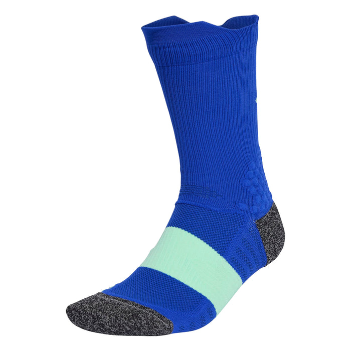 adidas Unisex Heat. Rdy Running Crew Socks, Lucid Blue/Pulse Mint