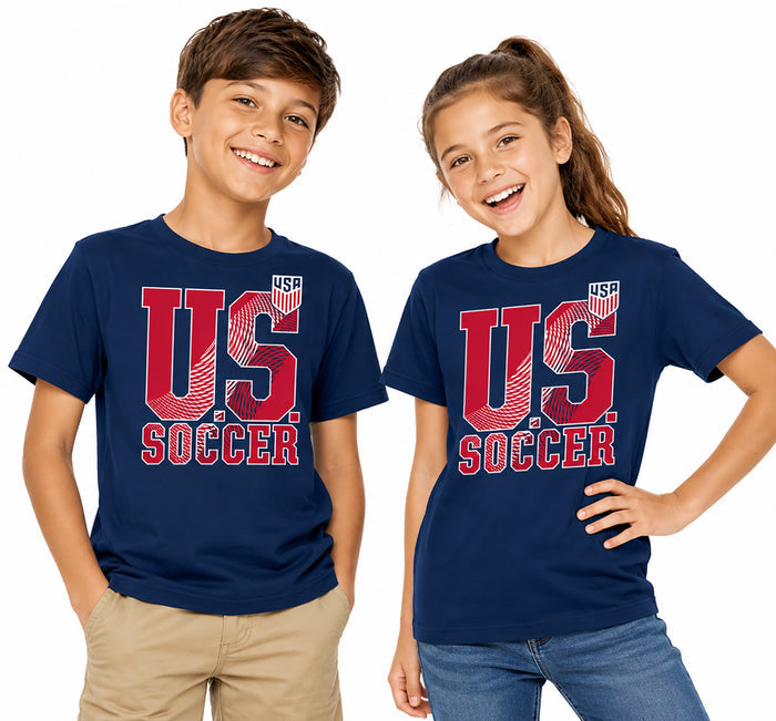 US Soccer Youth Short Sleeve Tee Navy