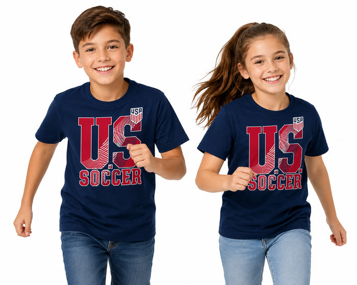 US Soccer Youth Short Sleeve Tee Navy