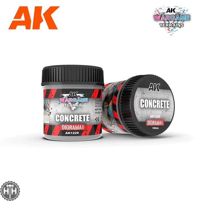 Wargame Terrain: AK1229 Concrete 100ml Diorama effects AK Interactive