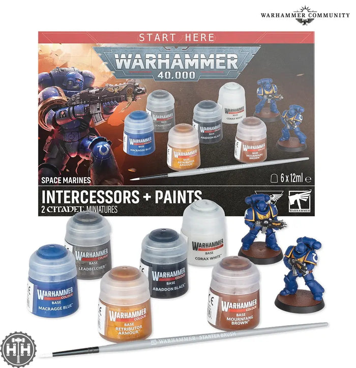 Warhammer 40,000: Space Marines Intercessor + Paints (2026) Games Workshop