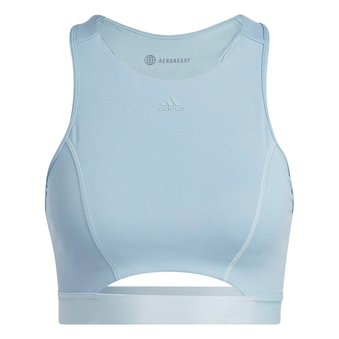 adidas Womens Coreflow Studio Medium Support 4 Elements Bra Magic Grey, C Cup