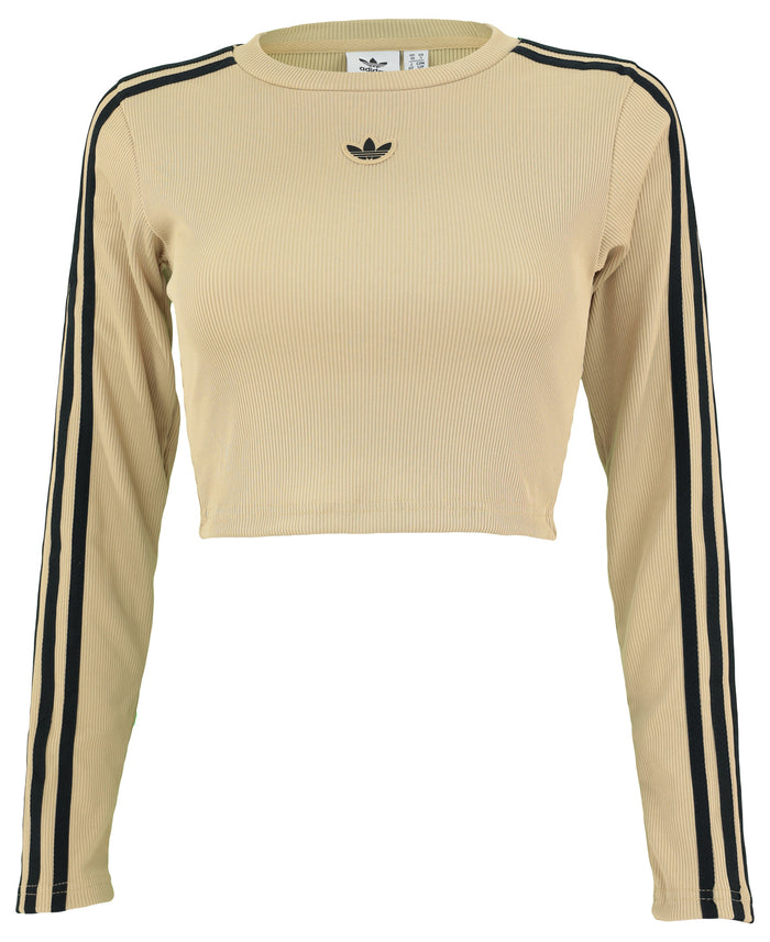 Adidas Womens Crop Long Sleeve Pullover Sweater