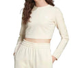 Adidas Womens Crop Long Sleeve Tee Crop Top