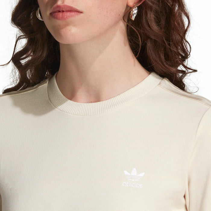 Adidas Womens Crop Long Sleeve Tee Crop Top
