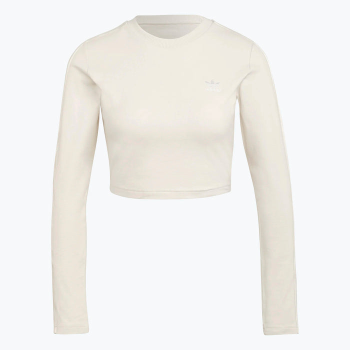 Adidas Womens Crop Long Sleeve Tee Crop Top
