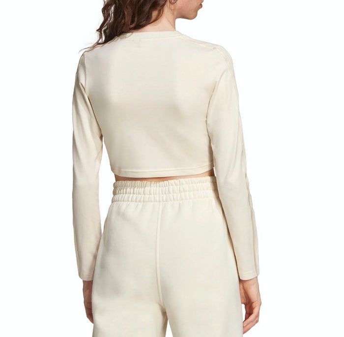 Adidas Womens Crop Long Sleeve Tee Crop Top