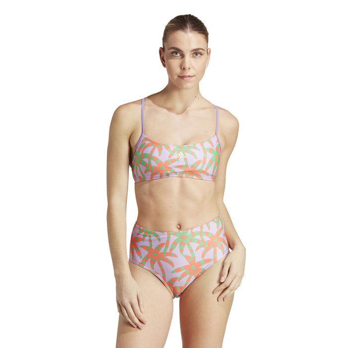 Adidas Womens Farm Bikini Swim, Violet